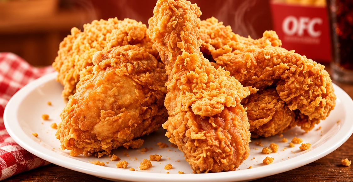 Piezas de pollo frito